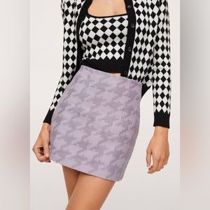 Mango purple mini skirt
